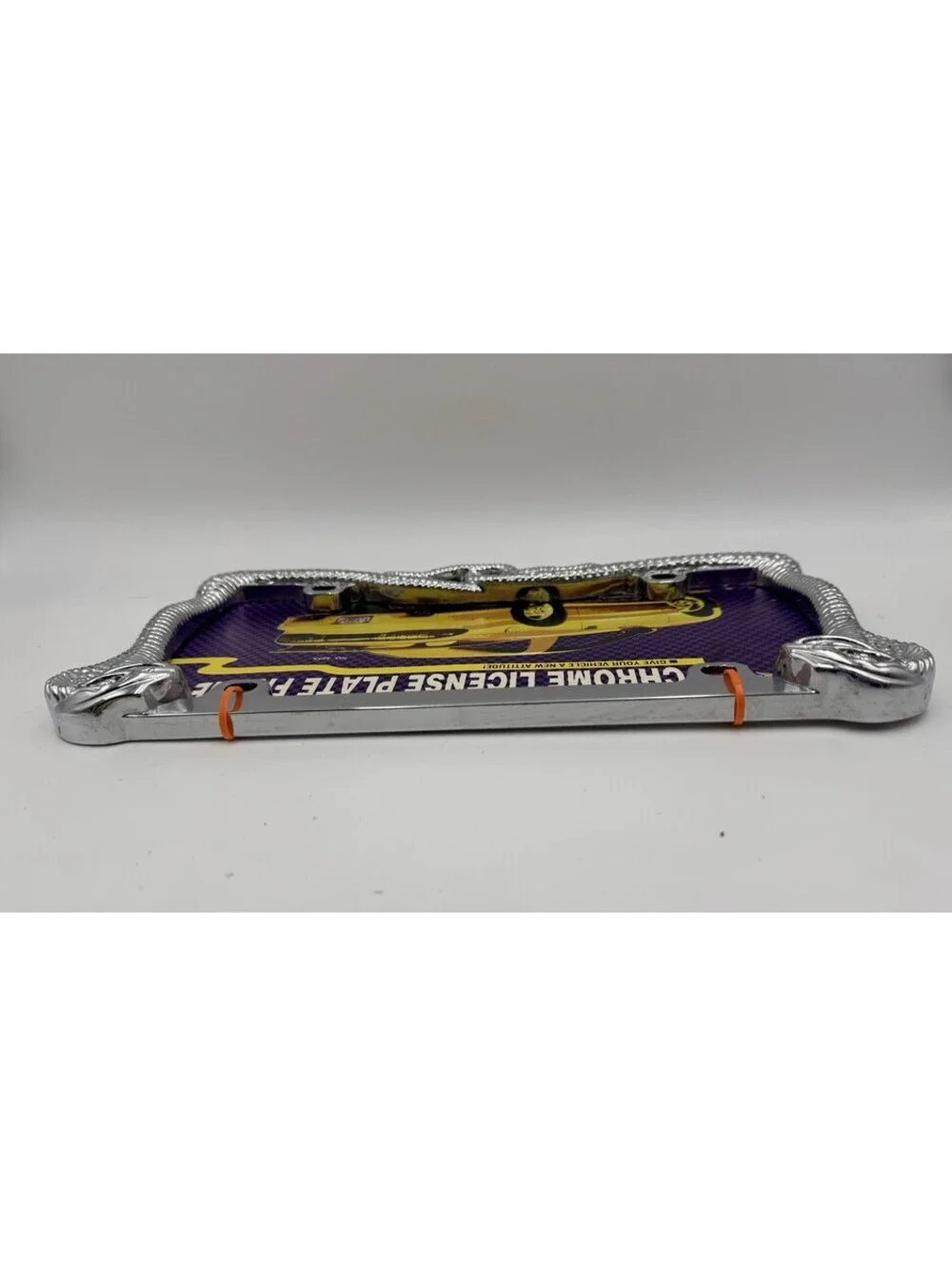 Xtreme FX Snake Chrome License Plate Frame New